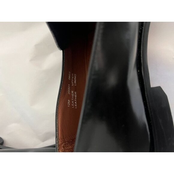 Mens dress Shoes first flex Bostonian classics 12M black slip on tassel - Picture 3 of 6